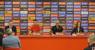 Përballja Shqipëri-Angli/ Sylvinho dhe Gjimshiti në konferencë, optimistë kundër “Tre Luanëve”