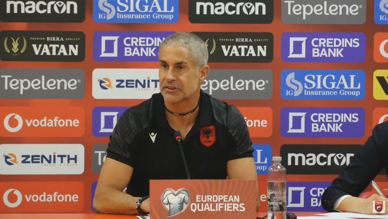 Armando Brojën  pse nuk e provoni në qendër të sulmit  Sylvinho jep shpjegimin në konferencë  Do shikohet nëse  