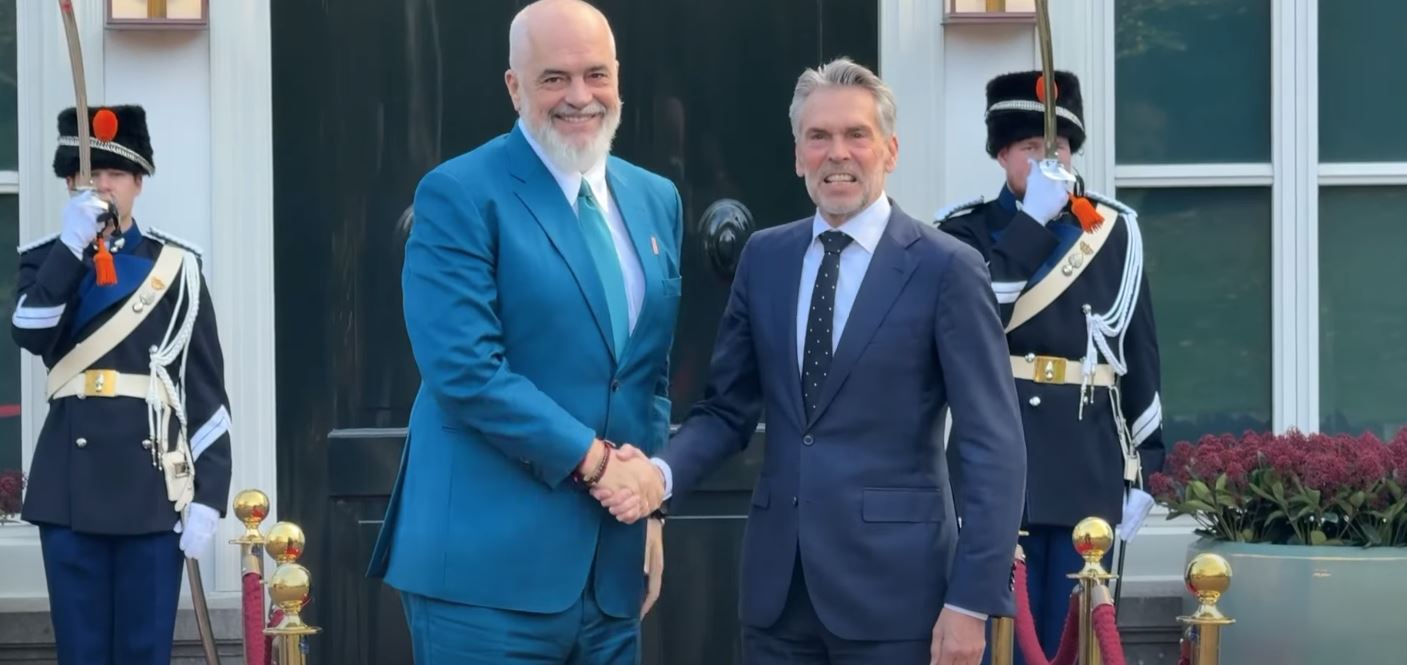 VIDEO  Rama pritet nga kryeministri i Holandës  Dick Schoof  Takim i rëndësishëm për forcimin e partneritetit dypalësh