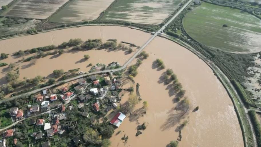 VIDEO/ Situatë dramatike pas çarjes së argjinaturës së lumit Bistricë, 500 krerë bagëti janë mbytur