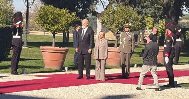 Mbledhja e dy qeverive/ Kryeministri Rama në Romë, pritet me ceremoni zyrtare nga Meloni