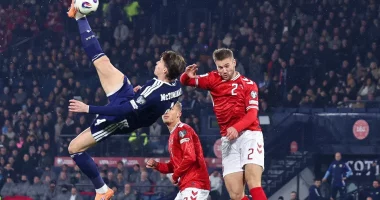 Golat me roveshatë, skocezi “fluturon” mbi CR7