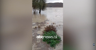 Shqipëria nën ndikimin e motit të keq/ Shtohen prurjet e lumit Vjosa, rrezikohen disa banesa (VIDEO)