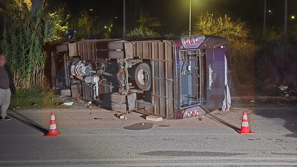 FOTO  Aksidentohet autobusi me 30 pelegrinë në Greqi  raportohet për të lënduar