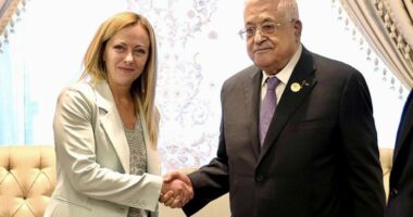 Meloni preti në takim presidentin palestinez Mahmoud Abbas
