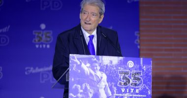 Berisha me të vjetrit, Salianji me të rinjtë/ Demokratët të ndarë në 35-vjetorin e partisë