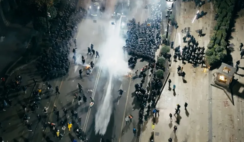 BBC  Autoritetet gjeorgjiane përdorën kimikate toksike kundër protestuesve