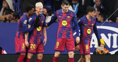 Barcelona niset me fitore/ Skuadra “blaugrana” ia del në derbi, mund 2-0 Espanyol