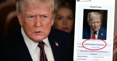 FOTOLAJM/ Trump “prezanton veten” si president edhe të Venezuelës