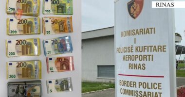 Tentoi të dalë nga Shqipëria me 70 mijë euro të padeklaruara, procedohet 45-vjeçarja nga Kina