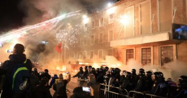 Protesta me molotov e PD, tre protestues shoqërohen në Polici