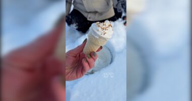 Pamjet virale/ Kanadaja në kushte ekstreme moti, por ‘optimale’ për akulloren