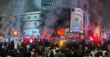 VIDEO/ Zjarr në një qendër tregtare në Pakistan, të paktën 11 viktima