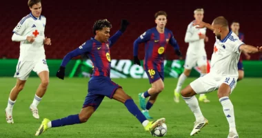 Barcelona “luan me zjarrin”/ Katalanasit ia dolën me përmbysje ndaj rivalit danez Kopenhagen