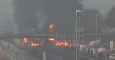 Aksident i rëndë në një autostradë në Slloveni, raportohet për shpërthim të një cisterne