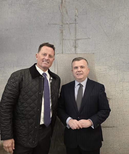 Shqipëria në Bordin e Paqes  Balla takon Grenell  Kontribuojmë për paqen globale