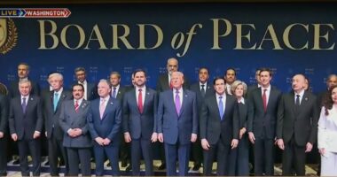 Bordi i Paqes, foto e liderëve/ Kryeministri Rama mes 26 liderëve botërorë që flasin në takim