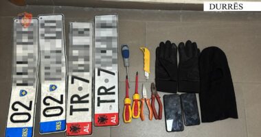 Vidhte targat e automjeteve, arrestohet në Durrës 36-vjeçari nga Kosova