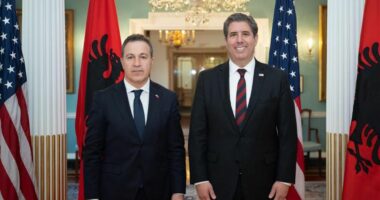 Uashington, Peleshi pritet nga Michael Rigas: SHBA mbetet partneri kryesor strategjik i Shqipërisë!