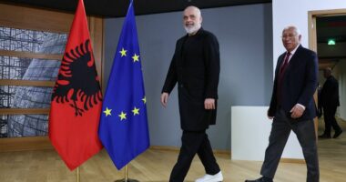Rama në Bruksel, takohet me presidentin e Këshillit Europian Antonio Costa