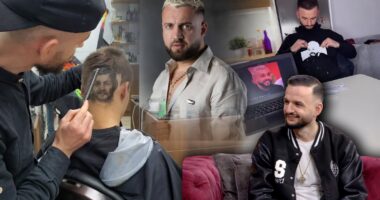 Luiz Ejlli e Gjesti bëhen art me makinë qethëse në ‘ABC e Mëngjesit’