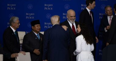 Firmoset Bordi i Paqes/ FOTOLAJM, Kryeministri Rama dhe presidentja Osmani krah Donald Trump