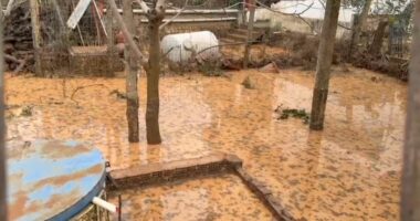 Përmbytet Himara/ Përroi del nga shtrati, probleme në disa banesa