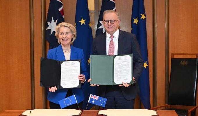 BE Australi  marrëveshje tregtare historike  Hiqen thuajse 100  e tarifave doganore