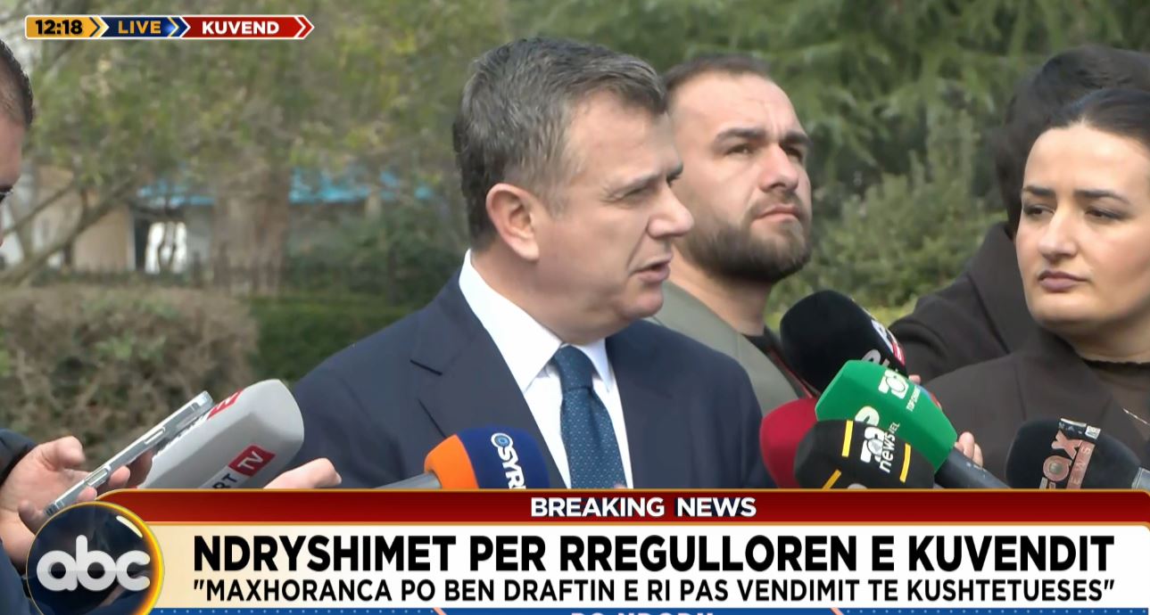 Ndryshimet në rregulloren e Kuvendit  Balla  Mazhoranca po bën draftin e ri pas vendimit të Kushtetueses