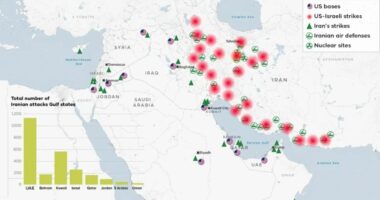Irani ka goditur më shumë shtetet e Gjirit sesa ka synuar Izraelin (Harta)