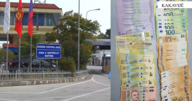 Nuk i kishte deklaruar/ Sekuestrohet mijëra euro dhe lekë në Kakavijë, procedohet penalisht gruaja