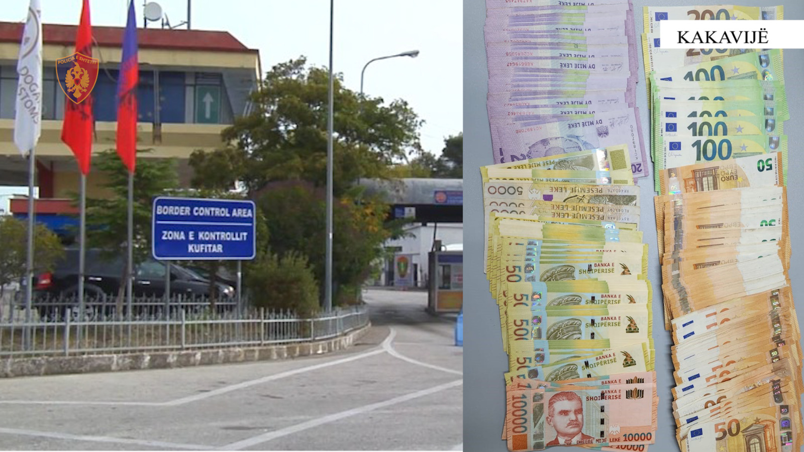 Nuk i kishte deklaruar  Sekuestrohet mijëra euro dhe lekë në Kakavijë  procedohet penalisht gruaja