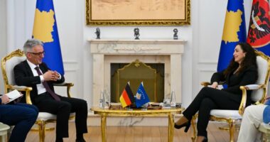Presidentja Osmani takohet me ambasadorin gjerman Rudolph, theksohet partneriteti strategjik Kosovë-Gjermani