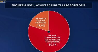 Shqipëria ngel, Kosova 90 minuta larg Botërorit/ Zëri i Shqiptarëve: 80.1% duam një kombëtare