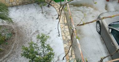 Moti i keq në vend, breshëri dëmton prodhimin në disa zona në Fier