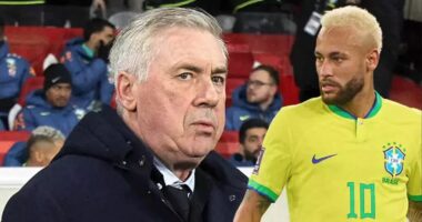 Ancelotti “djeg” Neymar/ Trajneri i Brazilit nuk e fton sulmuesin për dy miqësoret e marsit