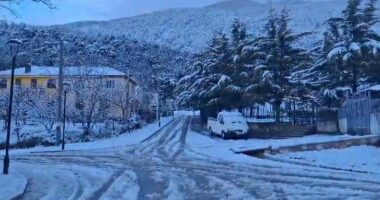 Dimër në pranverë/ Reshje dëbore në zonat malore të Elbasanit