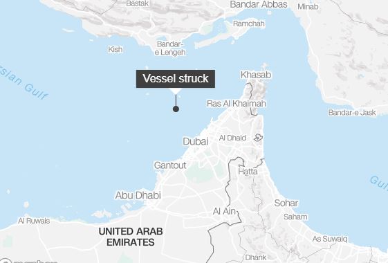 Shtohen sulmet në Ngushticën e Hormuzit  goditet nga një predhë anija e mallrave