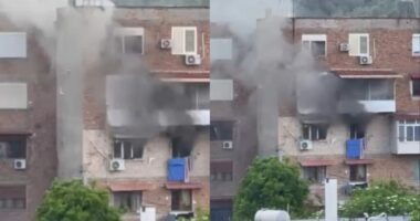 FOTOLAJM/ Përfshihet nga flakët banesa në Elbasan