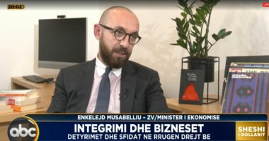 Zëvendësministri i Ekonomisë: Integrimi europian, prioriteti kryesor i ekonomisë shqiptare në vitet e ardhshme