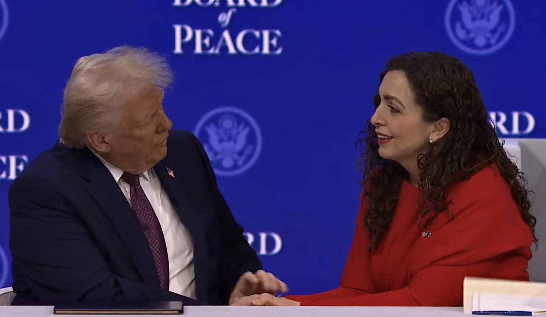 Trump, letër Vjosa Osmanit/ Presidenti amerikan vlerëson angazhimin e Kosovës në Bordin e Paqes