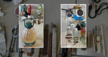 Kontrolle “blic” në burgun e Reçit, gjenden sende të paligjshme