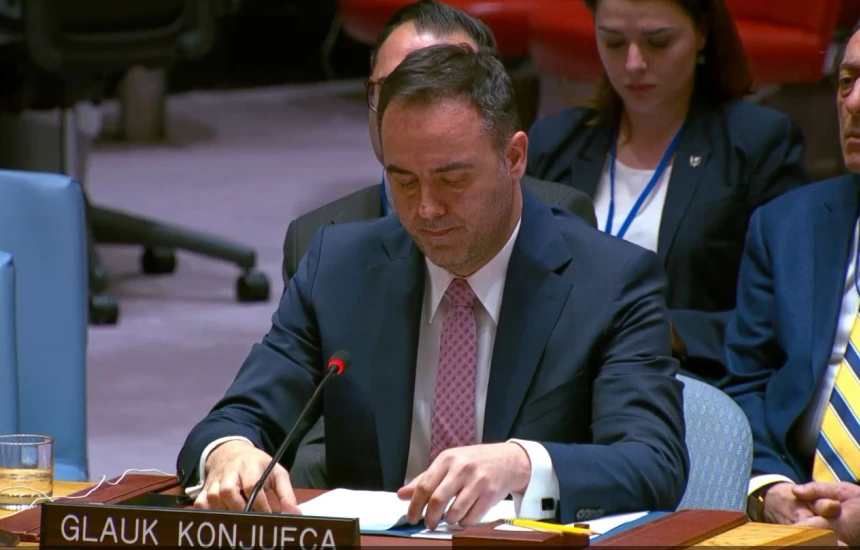 Konjufca në Këshillin e Sigurimit  Serbia të përballet me realitetin  ta njohë Kosovën