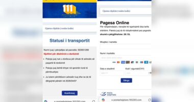 FOTOLAJM,/ “Mos jepni të dhënat bankare”, policia njofton qytetarët: Mos u besoni mesazheve të rreme që vijnë nga posta