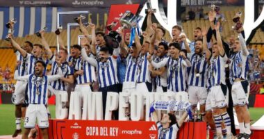 Sociedad fiton Kupën e Mbretit/ Skuadra baske pronëson trofeun e dytë kryesor në Spanjë