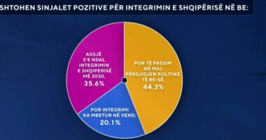 Shtohen sinjalet pozitive për integrimin e Shqipërisë në BE/ 44.3 për qind: Presim në maj përgjigjen politike të BE