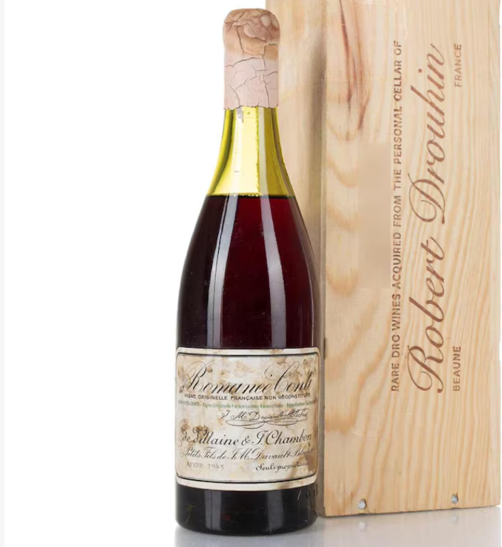 Rekord botëror  Një shishe verë e 1945 shitet për 812 500 dollarë  vera më e shtrenjtë dhe më e rrallë që ekziston