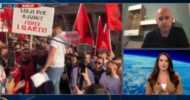Shkupi “kuq e zi”, protestë për shqipen/ Krisafi: Partia shqiptare ka faj gjigand, duhet të largohet nga qeveria e RMV