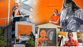 Muralet që “ulërijnë”/ Orange Girl, artistja që po i jep zë dhimbjes dhe dashurisë