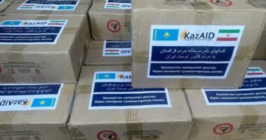 Kazakistani dërgon 30 vagonë me ndihma për Iranin